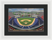 Load image into Gallery viewer, Memorial Stadium 1983 - Framed Print
