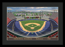 Load image into Gallery viewer, Memorial Stadium 1983 - Framed Print
