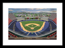 Load image into Gallery viewer, Memorial Stadium 1983 - Framed Print
