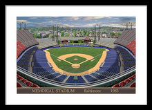 Load image into Gallery viewer, Memorial Stadium 1983 - Framed Print
