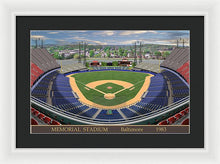 Load image into Gallery viewer, Memorial Stadium 1983 - Framed Print
