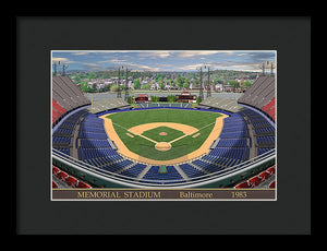 Memorial Stadium 1983 - Framed Print