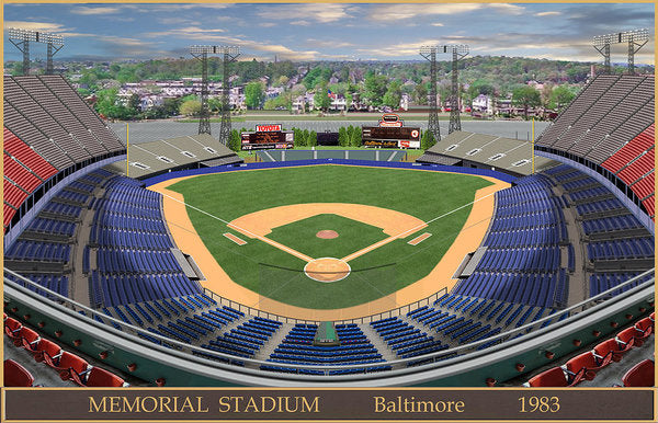 Memorial Stadium 1983 - Art Print