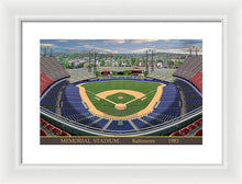 Load image into Gallery viewer, Memorial Stadium 1983 - Framed Print
