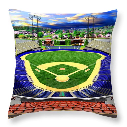 Memorial Stadium 1983 - Throw Pillow