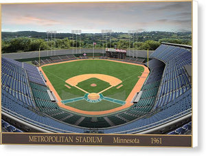 Metropolitan Stadium 1961 - Canvas Print