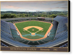 Metropolitan Stadium 1961 - Canvas Print