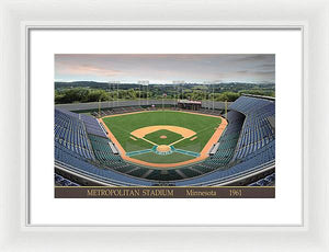 Metropolitan Stadium 1961 - Framed Print