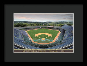 Metropolitan Stadium 1961 - Framed Print