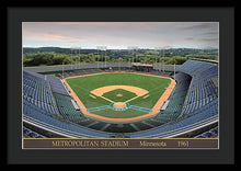 Load image into Gallery viewer, Metropolitan Stadium 1961 - Framed Print
