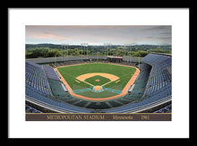 Load image into Gallery viewer, Metropolitan Stadium 1961 - Framed Print
