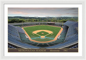 Metropolitan Stadium 1961 - Framed Print