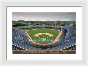 Metropolitan Stadium 1961 - Framed Print