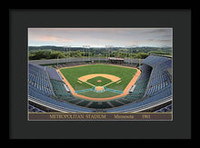 Load image into Gallery viewer, Metropolitan Stadium 1961 - Framed Print
