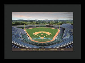 Metropolitan Stadium 1961 - Framed Print