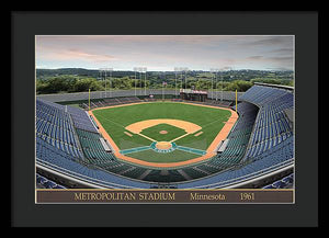 Metropolitan Stadium 1961 - Framed Print