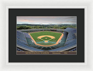 Metropolitan Stadium 1961 - Framed Print