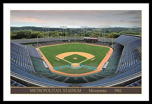 Metropolitan Stadium 1961 - Framed Print