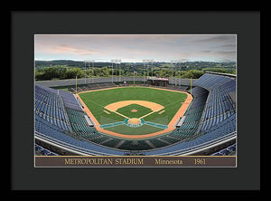 Metropolitan Stadium 1961 - Framed Print