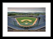 Load image into Gallery viewer, Metropolitan Stadium 1961 - Framed Print
