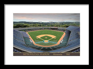 Metropolitan Stadium 1961 - Framed Print