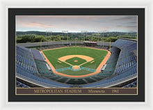 Load image into Gallery viewer, Metropolitan Stadium 1961 - Framed Print
