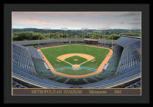 Load image into Gallery viewer, Metropolitan Stadium 1961 - Framed Print
