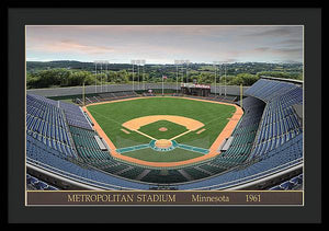 Metropolitan Stadium 1961 - Framed Print