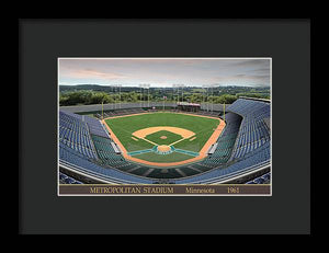 Metropolitan Stadium 1961 - Framed Print