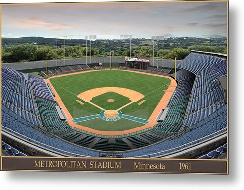 Metropolitan Stadium 1961 - Metal Print