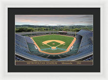 Load image into Gallery viewer, Metropolitan Stadium 1961 - Framed Print
