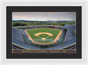 Metropolitan Stadium 1961 - Framed Print