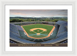 Metropolitan Stadium 1961 - Framed Print