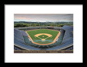 Metropolitan Stadium 1961 - Framed Print