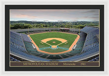 Load image into Gallery viewer, Metropolitan Stadium 1961 - Framed Print
