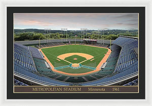 Metropolitan Stadium 1961 - Framed Print