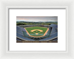 Metropolitan Stadium 1961 - Framed Print