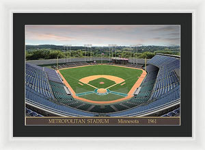 Metropolitan Stadium 1961 - Framed Print