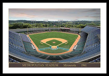 Load image into Gallery viewer, Metropolitan Stadium 1961 - Framed Print
