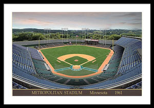 Metropolitan Stadium 1961 - Framed Print