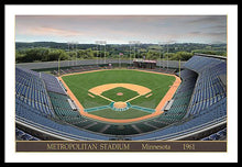 Load image into Gallery viewer, Metropolitan Stadium 1961 - Framed Print
