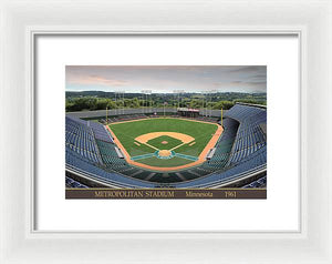 Metropolitan Stadium 1961 - Framed Print