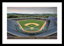 Load image into Gallery viewer, Metropolitan Stadium 1961 - Framed Print
