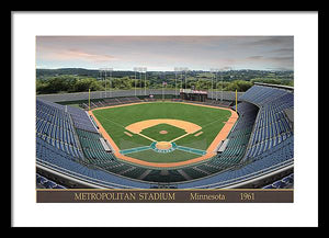 Metropolitan Stadium 1961 - Framed Print