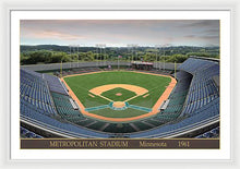 Load image into Gallery viewer, Metropolitan Stadium 1961 - Framed Print
