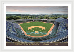 Metropolitan Stadium 1961 - Framed Print