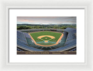 Metropolitan Stadium 1961 - Framed Print