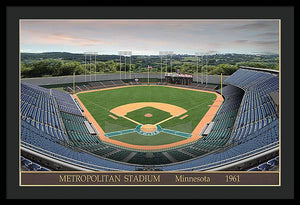 Metropolitan Stadium 1961 - Framed Print