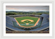 Load image into Gallery viewer, Metropolitan Stadium 1961 - Framed Print
