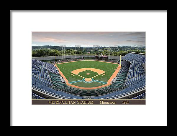 Metropolitan Stadium 1961 - Framed Print